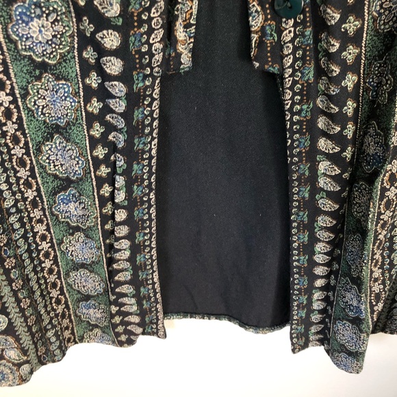 VINTAGE Betsy’s Things Shades of Green Button Down Top Blouse - Picture 3 of 4
